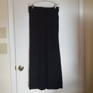 Old Navy Black Linen foldover pant size S